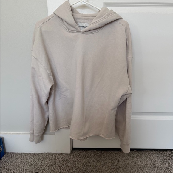 Abercrombie & Fitch Tops - Abercrombie & Fitch Beige Hoodie